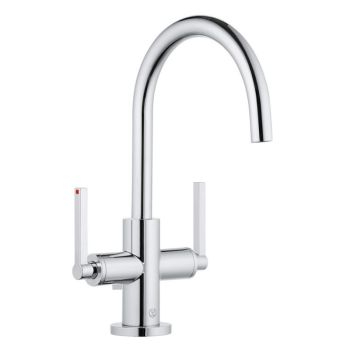 - KLUDI NOVA FONTE bateria umywalkowa z pokrętłami chrom 201180515 - 201180515 - Łazienki Szydłowski