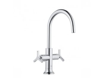 - KLUDI NOVA FONTE bateria umywalkowa z pokrętłami chrom 201180539 - 201180539 - Łazienki Szydłowski