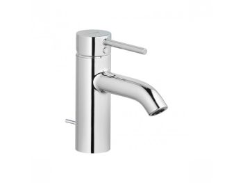 - KLUDI BOZZ bateria umywalkowa 75 z Eco, z zestawem odpływowym z cięgnem, kolor chrom 382700576 - 382700576 - Łazienki Szydłowski