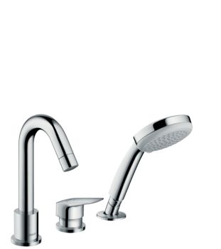 - HANSGROHE Logis 3-otworowa bateria na brzeg wanny chrom 71313000 - 71313000 - Łazienki Szydłowski