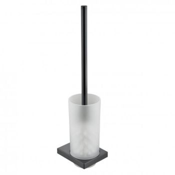  - KEUCO EDITION 11 Pojemnik ze szczotką WC chrom czarny szczotkowany 11164139000 - 11164139000 - Łazienki Szydłowski