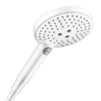 - HANSGROHE Raindance Select słuchawka prysznicowa 125 mm 3 jet biały mat 26530700 - 26530700 - Łazienki Szydłowski