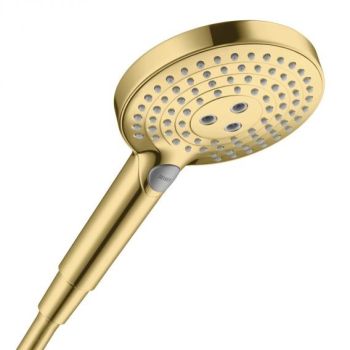 - HANSGROHE Raindance Select słuchawka prysznicowa 12,5 cm 3 jet złoty optyczny polerowany 26530990 - 26530990 - Łazienki Szydłowski