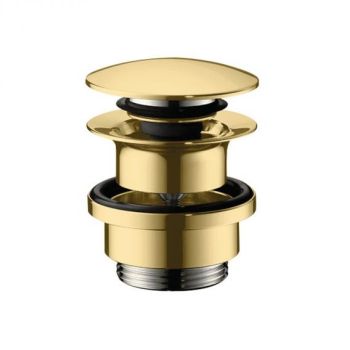 - HANSGROHE Komplet odpływowy, złoty optyczny polerowany 50100990 - 50100990 - Łazienki Szydłowski