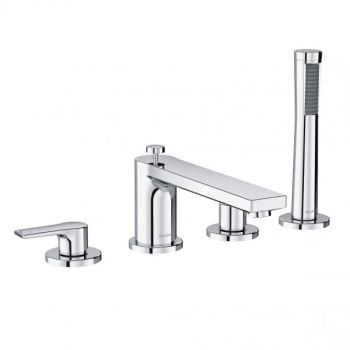  - KLUDI ZENTA SL bateria wannowa czterootworowa chrom 484240565 - 484240565 - Łazienki Szydłowski