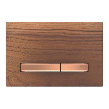 - GEBERIT Sigma 50 Przycisk spłukujący amerykański orzech włoski / czerwone złoto 115670JX2 - 115.670.JX.2 - Łazienki Szydłowski