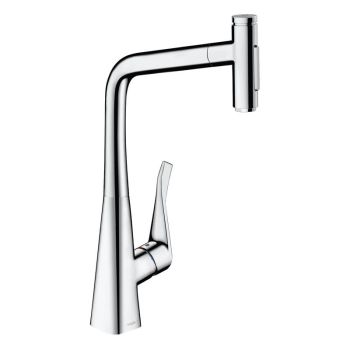 - HANSGROHE Metris Select bateria kuchenna chrom 73816000 - 73816000 - Łazienki Szydłowski