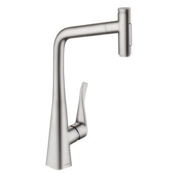 - HANSGROHE Metris Select bateria kuchenna kolor stal nierdzewna 73816800 - 73816800 - Łazienki Szydłowski