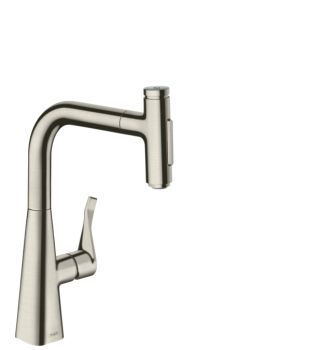 - HANSGROHE Metris Select bateria kuchenna kolor stal nierdzewna 73817800 - 73817800 - Łazienki Szydłowski