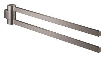  - GROHE-Selection wieszak 2 ramienny 44,1 cm kolor hard graphite 41063A00 - 41063A00 - Łazienki Szydłowski