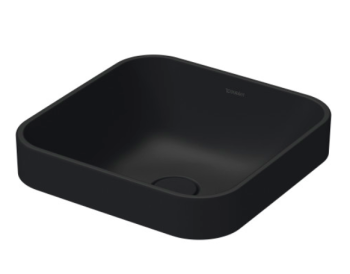  - DURAVIT Happy D.2 Plus umywalka 40x40 cm, kolor antracyt mat z powłoką Wondergliss 23594013001 - 23594013001 - Łazienki Szydłowski