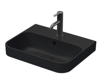 - DURAVIT Happy D.2 Plus umywalka stawiana 50x40 cm, kolor antracyt mat z powłoką Wondergliss 23605013001 - 23605013001 - Łazienki Szydłowski