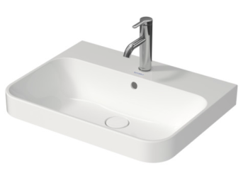  - DURAVIT Happy D.2 Plus umywalka stawiana 60x46 cm, biały połysk z powłoką Wondergliss 23606000001 - 23606000001 - Łazienki Szydłowski
