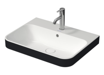  - DURAVIT Happy D.2 Plus umywalka stawiana 60x46 cm, kolor wnętrza biały, kolor zewnętrzny antracyt mat z powłoką Wondergliss 23606061001 - 23606061001 - Łazienki Szydłowski