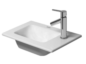  - DURAVIT ME by Starck umywalka meblowa mała 43x30 cm biały połysk z powłoką Wondergliss 07234300001 - 07234300001 - Łazienki Szydłowski