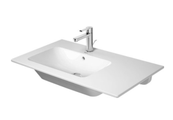  - DURAVIT Me by Starck umywalka meblowa asymetryczna 83x49 cm biały połysk z powłoką Wondergliss 23458300001 - 23458300001 - Łazienki Szydłowski