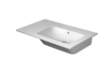  - DURAVIT Me by Starck umywalka meblowa asymetryczna 83x49 cm biały połysk 2346830060 - 2346830060 - Łazienki Szydłowski