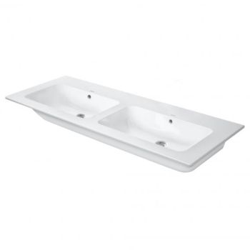  - DURAVIT Me by Starck umywalka meblowa podwójna 130x49 cm biały połysk 2336130060 - 2336130060 - Łazienki Szydłowski