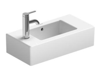 - DURAVIT Vero Umywalka mała 50x25 cm, z otworem pod baterię z lewej strony, biały połysk 0703500009 - 0703500009 - Łazienki Szydłowski