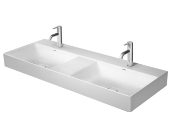  - DURAVIT DuraSquare Umywalka meblowa podwójna 120x47 cm biały połysk 2353120041 - 2353120041 - Łazienki Szydłowski