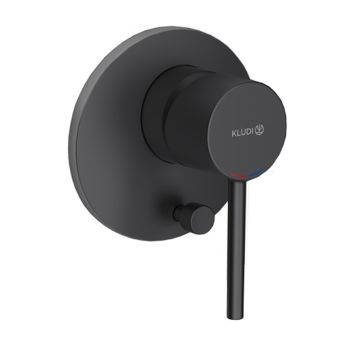 - KLUDI Bozz bateria wannowo prysznicowa czarny mat 387163976 - 387163976 - Łazienki Szydłowski