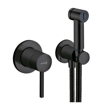 - KLUDI Bozz bateria bidetowa natynkowa kolor czarny mat 389983976 - 389983976 - Łazienki Szydłowski