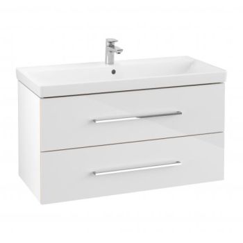 - VILLEROY&BOCH Avento szafka pod umywalkę 98 x 51,4 x 45,2 cm crystal white biały połysk A89200B4 - A89200B4 - Łazienki Szydłowski