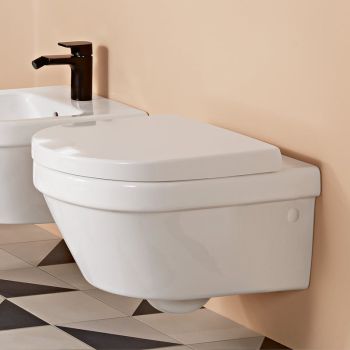 - VILLEROY&BOCH Architectura zestaw WC 53x37 cm z deską wolnoopadającą kolor biały 4694HR01 - 4694HR01 - Łazienki Szydłowski