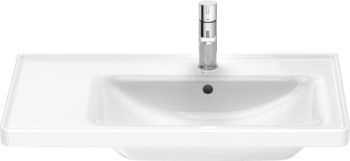  - DURAVIT D-Neo umywalka meblowa asymetryczna z otworem na baterię 80x48cm biały połysk 2370800000 - 2370800000 - Łazienki Szydłowski