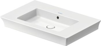  - DURAVIT White Tulip Umywalka meblowa 75x49 cm biały połysk z powłoką wondergliss 23637500601 - 23637500601 - Łazienki Szydłowski