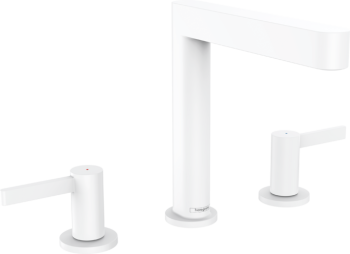  - HANSGROHE Finoris 3-otworowa bateria umywalkowa biały mat 76034700 - 76034700 - Łazienki Szydłowski