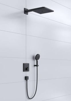 - HANSGROHE Raindance E System prysznicowy z termostatem ShowerSelect kolor czarny mat 27939670 - 27939670 - Łazienki Szydłowski