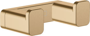 - HANSGROHE AddStoris podwójny haczyk brąz szczotkowany 41755140 - 41755140 - Łazienki Szydłowski
