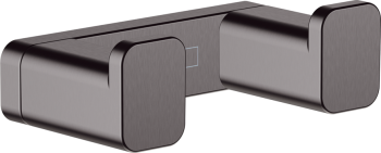 - HANSGROHE AddStoris podwójny haczyk czarny chrom szczotkowany 41755340 - 41755340 - Łazienki Szydłowski