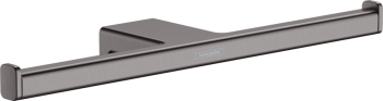 - HANSGROHE AddStoris Uchwyt na dwie rolki papieru toaletowego czarny chrom szczotkowany 41748340 - 41748340 - Łazienki Szydłowski