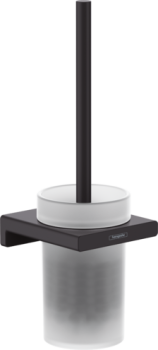 - HANSGROHE AddStoris Szczotka do WC z pojemnikiem czarny mat 41752670 - 41752670 - Łazienki Szydłowski