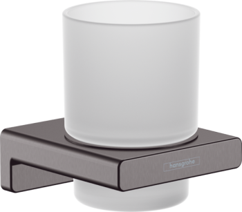 - HANSGROHE AddStoris Kubek na szczoteczki do zębów czarny chrom szczotkowany 41749340 - 41749340 - Łazienki Szydłowski