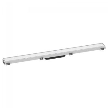 - HANSGROHE RainDrain Match element zewnętrzny odpływu liniowego 90 cm z ramą o regulowanej wysokośc biały mat 56040700 - 56040700 - Łazienki Szydłowski