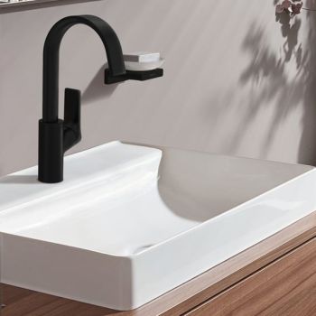 - HANSGROHE Vivenis bateria umywalkowa czarny mat 75032670 - 75032670 - Łazienki Szydłowski