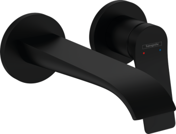  - HANSGROHE Vivenis bateria umywalkowa ścienna zasięg wylewki 19,2 cm czarny mat 75050670 - 75050670 - Łazienki Szydłowski