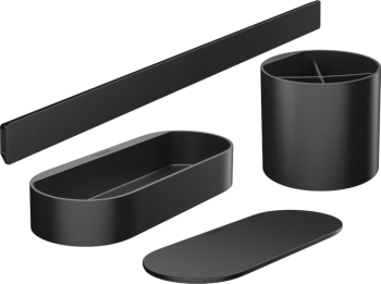 - HANSGROHE WallStoris Zestaw łazienkowy czarny mat 27968670 - 27968670 - Łazienki Szydłowski