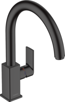 - HANSGROHE Vernis Shape M35 Bateria kuchenna obrotowa wylewka czarny mat 71871670 - 71871670 - Łazienki Szydłowski