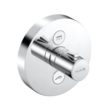 - KLUDI PUSH bateria prysznicowa z termostatem chrom 389120538 - 389120538 - Łazienki Szydłowski