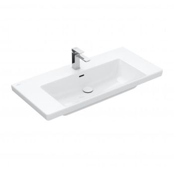 - VILLEROY&BOCH SUBWAY 3.0 Umywalka meblowa nieszlifowana 100 x 47cm z przelewem biała 4A70A501 - 4A70A501 - Łazienki Szydłowski