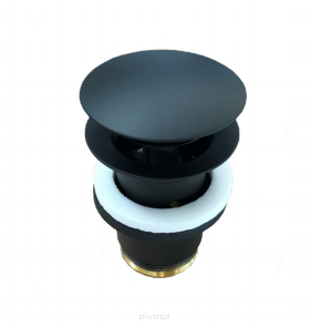  - KLUDI Korek PUSH-OPEN do umywalek z przelewem w kolorze czarny mat 104263900 - 1042639-00 - Łazienki Szydłowski