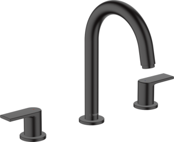 - HANSGROHE Vernis Shape Bateria umywalkowa 3-otworowa czarny mat 71563670 - 71563670 - Łazienki Szydłowski
