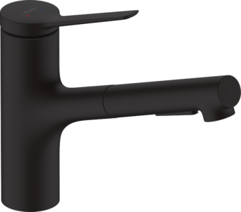 - HANSGROHE Zesis M33 bateria kuchenna  czarny mat 74803670 - 74803670 - Łazienki Szydłowski