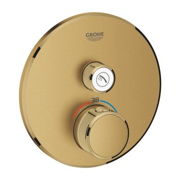 - GROHE-SmartControl Bateria termostatyczna do obsługi jednego wyjścia wody kolor brushed cool sunrise 29118GN0 - 29118GN0 - Łazienki Szydłowski