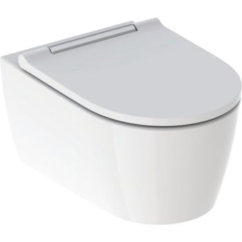  - GEBERIT ONE zestaw wc 54 x 37 cm kolor biały połysk, panel dekoracyjny chrom błyszczący z powłoką keratec 500202011 - 500.202.01.1 - Łazienki Szydłowski