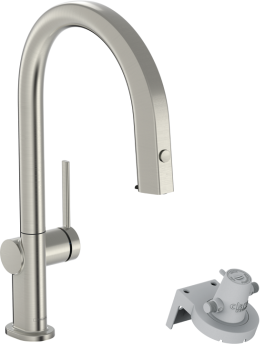 - HANSGROHE Aqittura M91 bateria kuchenna stal szlachetna 76803800 - 76803800 - Łazienki Szydłowski